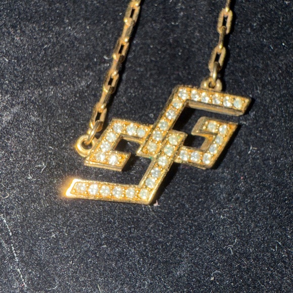 Givenchy Jewelry - Givenchy Gold plated Necklace with Geometric Pendant